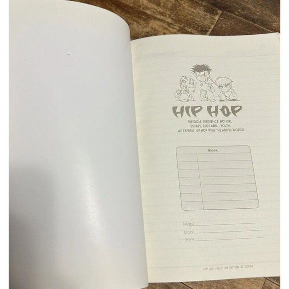 Paper NOTEBOOK TOONIA (MADE IN KOREA) Hip Hop ILLUSTRATIONS BY KIM SOO YONG - Picture 10 of 10